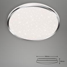 BRILONER BRILONER LED stropní svítidlo hvězdné nebe, pr. 33 cm, 18 W, chrom BRI 3403-118