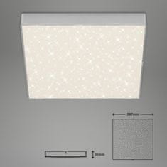 BRILONER BRILONER LED stropní svítidlo hvězdné nebe, 28,7 cm, 21 W, stříbrná BRI 7078-414