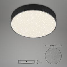 BRILONER BRILONER LED stropní svítidlo hvězdné nebe, pr. 21,2 cm, 16 W, černá BRI 7073-415