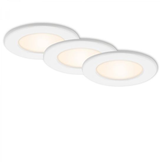 BRILONER BRILONER 3ks sada LED vestavné svítidlo, pr. 11,5 cm, 6 W, bílé BRI 7053-036