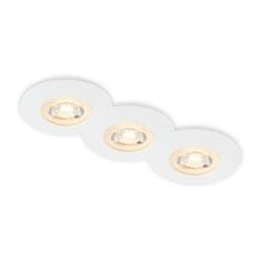 BRILONER BRILONER LED vestavná svítidla, pr.9 cm, 3x LED, 5 W, 480 lm, bílé BRI 7044-036