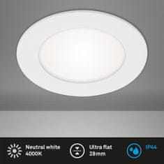 BRILONER BRILONER LED vestavné svítidlo, pr. 12 cm, 7 W, bílé BRI 7115-416