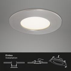 BRILONER BRILONER LED vestavné svítidlo, pr. 8,5 cm, 5,5 W, matný nikl IP44 BRI 7282-012