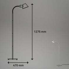 BRILONER BRILONER Stojací svítidlo 152 cm 1x E27 10W chrom BRILO 1407-014