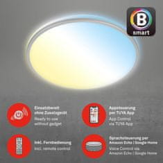 BRILONER BRILONER LED CCT Smart stropní svítidlo pr. 49 cm 42W 4500lm chrom BRILO 3065-014