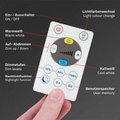 BRILONER BRILONER Slim CCT svítidlo LED panel, 29,3 cm, 18 W, černá BRILO 7081-015