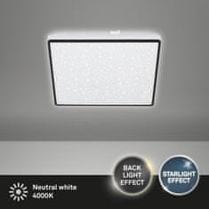 BRILONER BRILONER LED stropní svítidlo, 27 cm, 15 W, 1800 lm, černá BRILO 3748-415