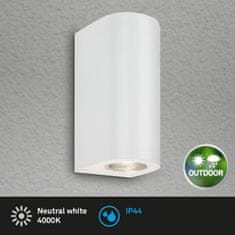 BRILONER BRILONER LED venkovní svítidlo, 15,5 cm, 2x GU10, 4,7 W, bílé IP44 BRILO 3648-026