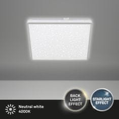 BRILONER BRILONER LED stropní svítidlo, 27 cm, 15 W, 1800 lm, matný chrom BRILO 3748-414