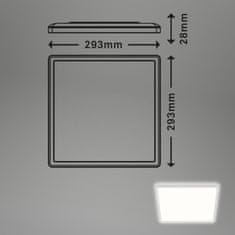 BRILONER BRILONER Slim svítidlo LED panel, 29,3 cm, 2400 lm, 18 W, bílé BRILO 7156-416