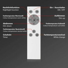 BRILONER BRILONER CCT svítidlo LED panel, 42 cm, 22 W, 3000 lm, bílé BRILO 7060-016