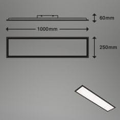 BRILONER BRILONER Slim svítidlo LED panel, 100 cm, 22 W, černá BRILO 7067-015