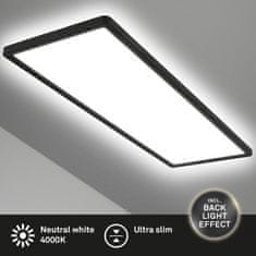 BRILONER BRILONER Ultraplochý LED panel s přímým a nepřímým osvětlením, 29,3 cm, LED, 22 W, 3000 lm, černá BRILO 7402-415