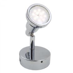 BRILONER BRILONER LED bodové svítidlo pr. 8 cm 1xGU10 4,8W 400lm chrom BRI 2992-018