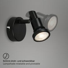 BRILONER BRILONER LED bodové svítidlo pr. 8 cm 1xGU10 4,8W 400lm černá BRI 2992-015