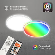 BRILONER BRILONER B smart RGB/W-svítidlo LED panel, pr. 42 cm, 22 W, 2700 lm, bílé BRILO 7494-016