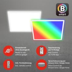 BRILONER BRILONER B smart RGB/W-svítidlo LED panel, 42 cm, 22 W, 2700 lm, bílé BRILO 7491-016
