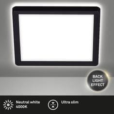 BRILONER BRILONER Slim svítidlo LED panel, 19 cm, 12 W, černá BRILO 7153-415