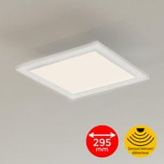 BRILONER BRILONER Svítidlo LED panel s čidlem, 29,5 cm, 1300 lm, 12 W, bílé BRILO 7187-016