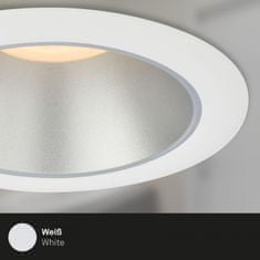 BRILONER BRILONER LED vestavná svítidla sada, pr.9,5 cm, 3x LED, 4,9 W, 480 lm, bílé-stříbrná BRI 7041-036