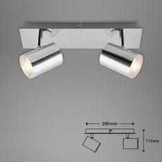 BRILONER BRILONER LED bodové svítidlo 29 cm 2xGU10 max. 5W chrom BRI 2731-028