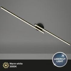 BRILONER BRILONER LED nástěnné a stropní svítidlo, 135 cm, 24 W, 2800 lm, černá BRILO 3717-025