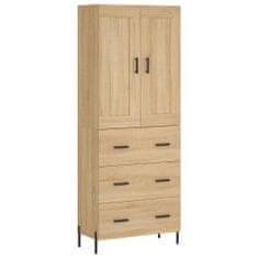 Vidaxl Skříň highboard dub sonoma 69,5 x 34 x 180 cm kompozitní dřevo