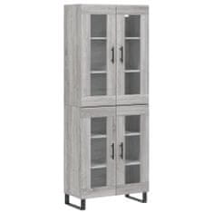 Vidaxl Skříň highboard šedá sonoma 69,5 x 34 x 180 cm kompozitní dřevo