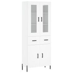 Vidaxl Skříň highboard bílá 69,5 x 34 x 180 cm kompozitní dřevo