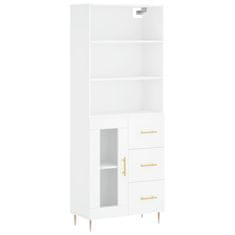 Vidaxl Skříň highboard bílá 69,5 x 34 x 180 cm kompozitní dřevo