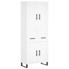 Vidaxl Skříň highboard bílá 69,5 x 34 x 180 cm kompozitní dřevo