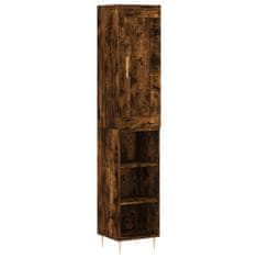 Vidaxl Skříň highboard kouřový dub 34,5 x 34 x 180 cm kompozitní dřevo