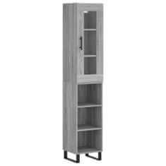 Vidaxl Skříň highboard šedá sonoma 34,5 x 34 x 180 cm kompozitní dřevo