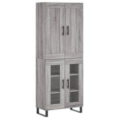 Vidaxl Skříň highboard šedá sonoma 69,5 x 34 x 180 cm kompozitní dřevo