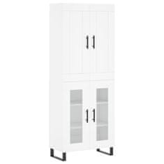 Vidaxl Skříň highboard bílá 69,5 x 34 x 180 cm kompozitní dřevo