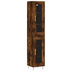 Vidaxl Skříň highboard kouřový dub 34,5 x 34 x 180 cm kompozitní dřevo