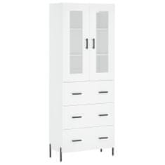 Vidaxl Skříň highboard bílá 69,5 x 34 x 180 cm kompozitní dřevo