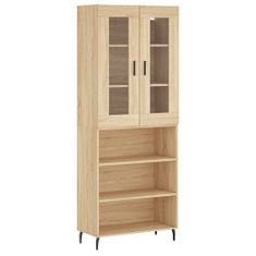 Vidaxl Skříň highboard dub sonoma 69,5 x 34 x 180 cm kompozitní dřevo