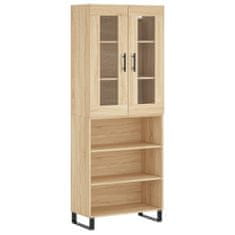 Vidaxl Skříň highboard dub sonoma 69,5 x 34 x 180 cm kompozitní dřevo