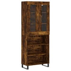 Vidaxl Skříň highboard kouřový dub 69,5 x 34 x 180 cm kompozitní dřevo