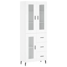 Vidaxl Skříň highboard bílá 69,5 x 34 x 180 cm kompozitní dřevo