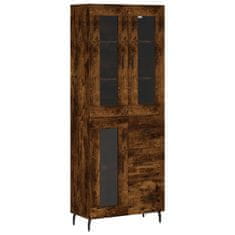 Vidaxl Skříň highboard kouřový dub 69,5 x 34 x 180 cm kompozitní dřevo