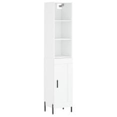 Vidaxl Skříň highboard bílá 34,5 x 34 x 180 cm kompozitní dřevo