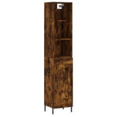 Vidaxl Skříň highboard kouřový dub 34,5 x 34 x 180 cm kompozitní dřevo