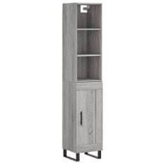 Vidaxl Skříň highboard šedá sonoma 34,5 x 34 x 180 cm kompozitní dřevo