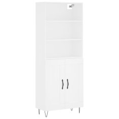 Vidaxl Skříň highboard bílá 69,5 x 34 x 180 cm kompozitní dřevo