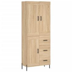 Vidaxl Skříň highboard dub sonoma 69,5 x 34 x 180 cm kompozitní dřevo