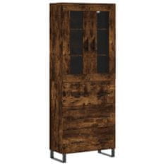 Vidaxl Skříň highboard kouřový dub 69,5 x 34 x 180 cm kompozitní dřevo