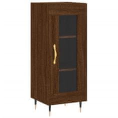 Greatstore Skříň highboard hnědý dub 34,5 x 34 x 180 cm kompozitní dřevo