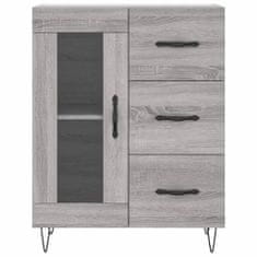 Greatstore Skříň highboard šedá sonoma 69,5 x 34 x 180 cm kompozitní dřevo